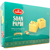 Case of 20 - Haldiram's Soan Papdi Made With Vegetable Oil - 500 Gm (1.1 Lb)