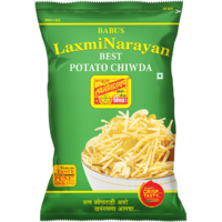 Case of 10 - Babus Laxminarayan Potato Chiwda - 400 Gm (14.1 Oz)