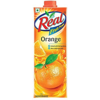 Case of 12 - Dabur Real Orange Juice - 1 L (33.8 Fl Oz)