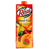 Case of 12 - Dabur Real Mixed Fruit Juice - 1 L (33.8 Fl Oz)