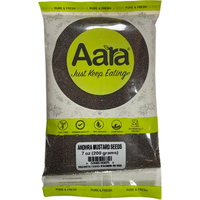 Case of 20 - Aara Andhra Mustard Seeds - 200 Gm (7 Oz)