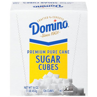 Case of 6 - Domino Pure Cane Sugar 126 Cubes - 1 Lb (453 Gm)