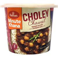 Case of 24 - Haldiram's Minute Khana Choley Chawal Cup - 105 Gm (3.7 Oz)