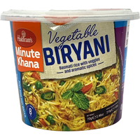 Case of 24 - Haldiram's Minute Khana Vegetable Biryani Cup - 70 Gm (2.46 Oz)