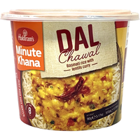 Case of 24 - Haldiram's Minute Khana Dal Chawal Cup - 90 Gm (3.17 Oz)