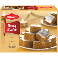 Case of 20 - Bikaji Besan Burfee - 340 Gm (12 Oz)