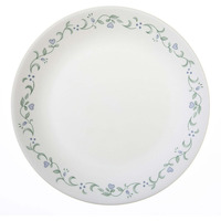 Case of 12 - Corelle Country Cottage White And Green Round Dinner Plate - 10.25 In
