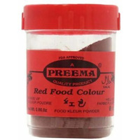 Case of 12 - Preema Red Food Color Powder - 25 Gm (0.88 Oz) [50% Off]