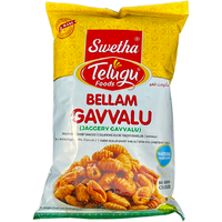 Case of 24 - Swetha Telugu Bellam Jaggery Gavvalu - 170 Gm (6.0 Oz)