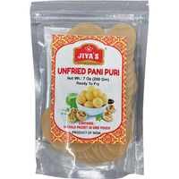 Case of 20 - Jiya's Unfried Pani Puri With Masala Packet - 200 Gm (7 Oz)