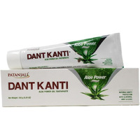 Case of 10 - Patanjali Dant Kanti Aloe Power Toothpaste - 150 Gm (5.29 Oz)