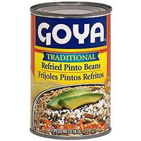 Case of 12 - Goya Traditional Refried Beans - 16 Oz (454 Gm)