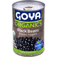 Case of 24 - Goya Organics Black Beans - 15.5 Oz (439 Gm)