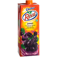 Case of 12 - Dabur Real Jamun Fruit Juice - 1 L (33.8 Fl Oz)