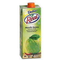 Case of 12 - Dabur Real Masala Guava Juice - 1 L (33.8 Fl Oz)