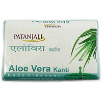 Case of 24 - Patanjali Aloe Vera Kanti Body Cleanser Soap Bar - 140 Gm (4.93 Oz)