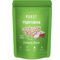 Case of 12 - Roast Foods Makhana Cream & Onion - 70 Gm (2.5 Oz)