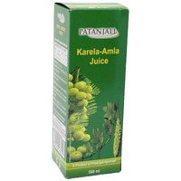 Case of 12 - Patanjali Karela Amla Juice - 500 Ml (17.63 Fl Oz)