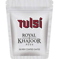 Case of 24 - Tulsi Royal Khazoor Plus Silver Coated Dates - 13 Gm
