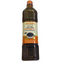 Case of 12 - Avani 100% Pure Kachi Ghani Mustard Oil - 1 L (33.8 Fl Oz)