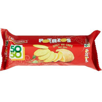 Case of 24 - Britannia 50 50 Potazos Spicy Biscuit Chips -100 Gm (3.52 Oz)