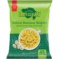 Case of 20 - Garvi Gujarat Yellow Banana Wafers - 6.3 Oz (180 Gm)