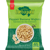 Case of 20 - Garvi Gujarat Pepper Banana Wafers - 6.3 Oz (180 Gm)