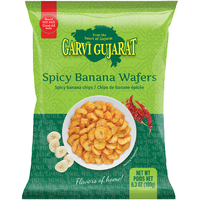 Case of 20 - Garvi Gujarat Spicy Banana Chips Wafers - 6.3 Oz (180 Gm)