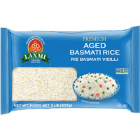 Case of 10 - Laxmi Premium Aged Basmati Rice - 2 Lb (907 Gm)