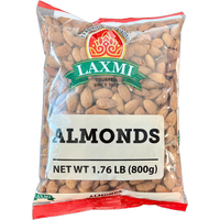 Case of 10 - Laxmi Almonds - 800 Gm (1.76 Lb)