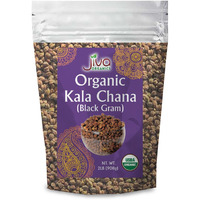 Case of 12 - Jiva Organics Organic Kala Chana Black Gram - 2 Lb (908 Gm)