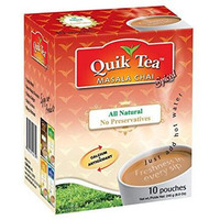 Case of 10 - Quik Tea Vegan Instant Masala Chai - 240 Gm (8.45 Oz)