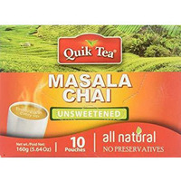 Case of 10 - Quick Tea Masala Chai Unsweetened - 160 Gm (5.64 Oz)