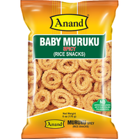 Case of 20 - Anand Baby Muruku Spicy Rice Snacks - 170 Gm (6 Oz)