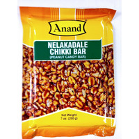 Case of 20 - Anand Nelakadle Chikki Bar Peanut Candy Bar - 200 Gm (7 Oz)