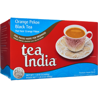 Case of 8 - Tea India Premium Orange Pekoe Black Tea 216 Ct - 24 Oz (680 Gm)