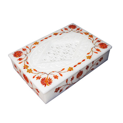 White Marble Jewelry Box