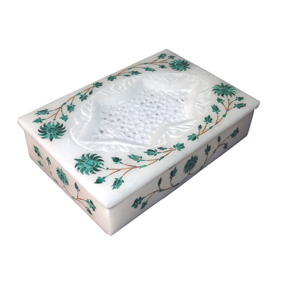 White Marble Jewelry Box