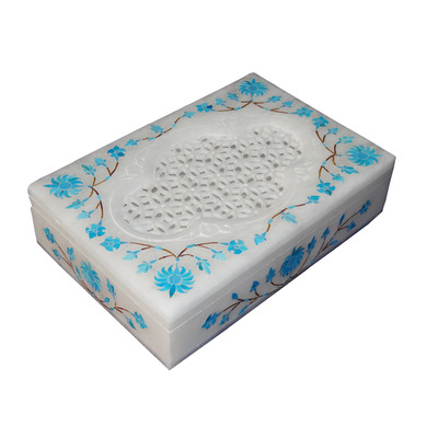 White Marble Jewelry Box