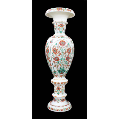 White Marble Flower Vase