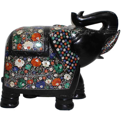 Black Marble Elephant