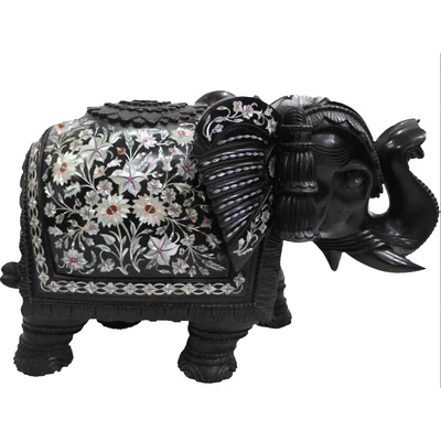 Black Marble Elephant