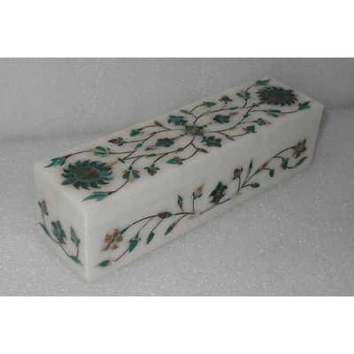 White Marble Jewelry Box/Pencil Box