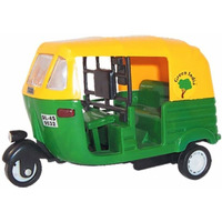 Indian Auto Rickshaw Toys TUK TUK Delhi AUTO Transport Pull back Toy India