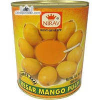Nirav Kesar Mango Pulp (Mango Puree) (30 oz can)
