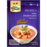 Asian Home Gourmet Madras Chicken Curry Spice Paste - Mild (50 gm pack)