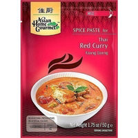 Asian Home Gourmet Thai Red Curry Spice Paste - Mild (50 gm pack)