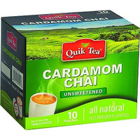 Quik Tea - Instant Cardamom Chai (10 pack) - Unsweetened (10 sachets)