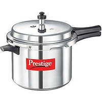 Prestige Popular Aluminum Pressure Cooker, 6 liter
