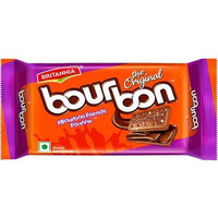 Britannia Bourbon Chocolate Cream Biscuits- 196 gms (2-Packs) (2 - 196 gm packs)